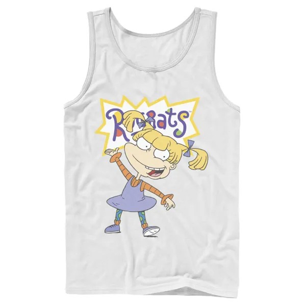 Мужская майка Nickelodeon Rugrats Angelica с простым портретом и рисунком