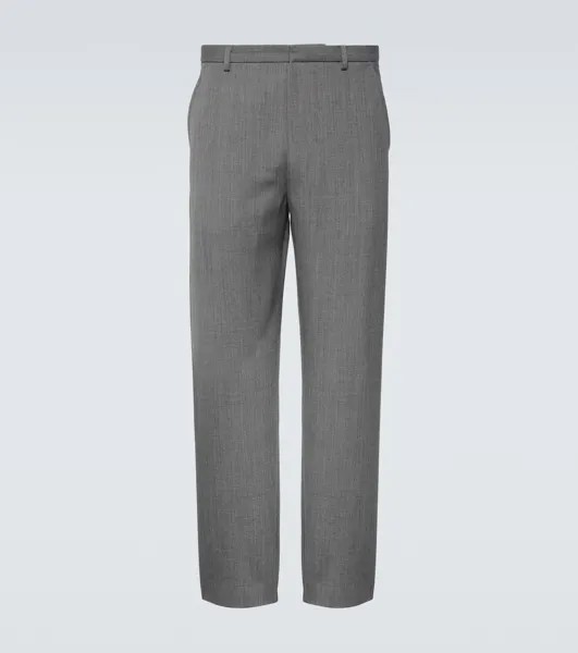 Прямые брюки со средней посадкой Acne Studios, серый