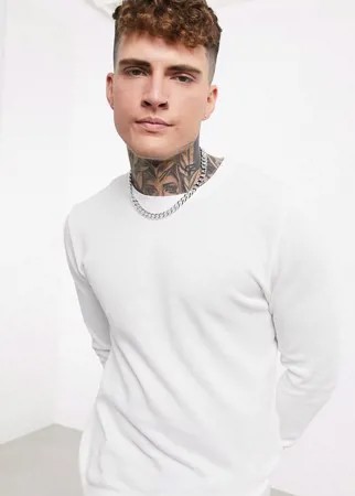 Белый джемпер с круглым вырезом Celio