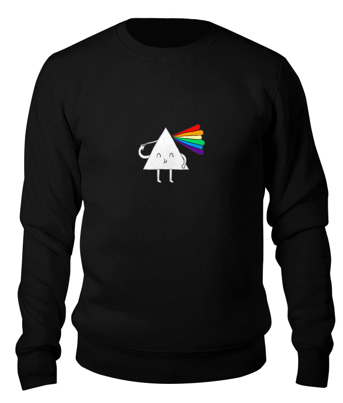 Свитшот унисекс Printio Pink floyd черный XS