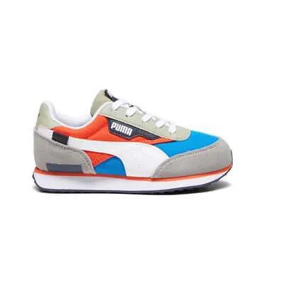 Молодежные синие кроссовки Puma Future Rider Play On Lace Up для мальчиков, повседневная обувь 3723513