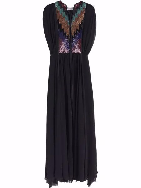 Victoria Beckham декорированное платье макси