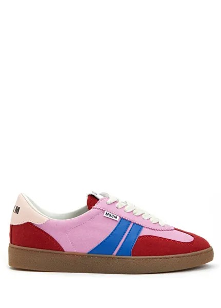 Красно-розовые женские кроссовки Msgm