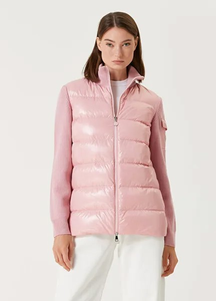 Стеганая куртка Moncler, розовый