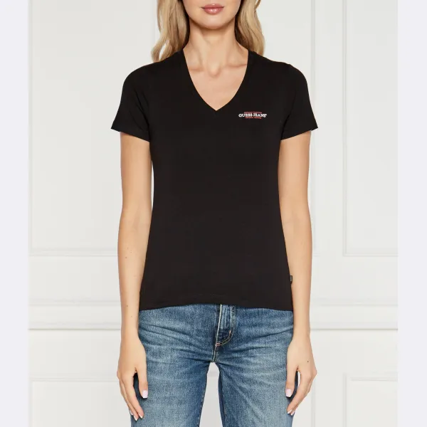 Облегающая футболка «Америка» Guess, черный