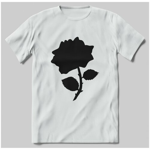Футболка с принтом Rose Black 2