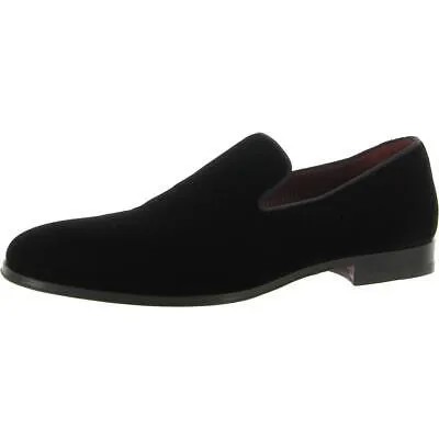 Мужские черные бархатные туфли-лоферы Magnanni 10,5 Medium (D) BHFO 1629