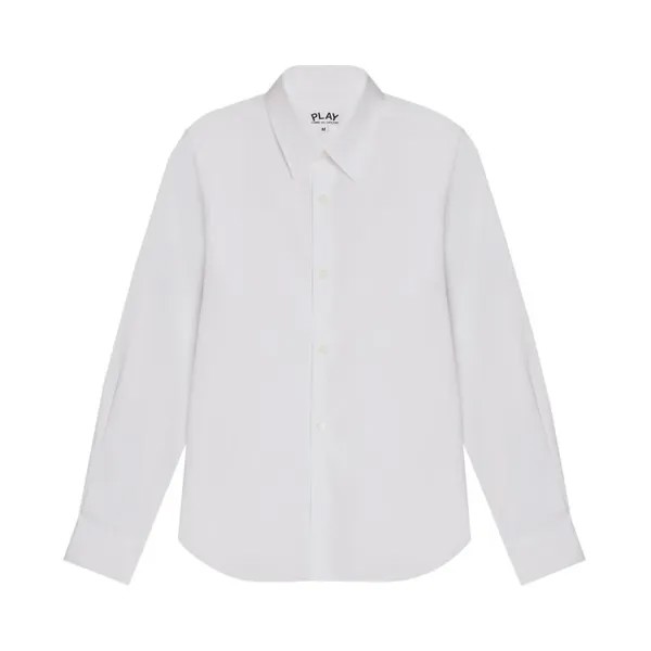 Рубашка Comme Des Garçons PLAY Comme des Garçons PLAY Red Heart Button Up 'White', белый