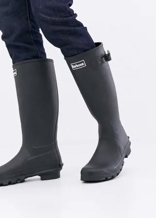Черные резиновые сапоги Barbour-Черный