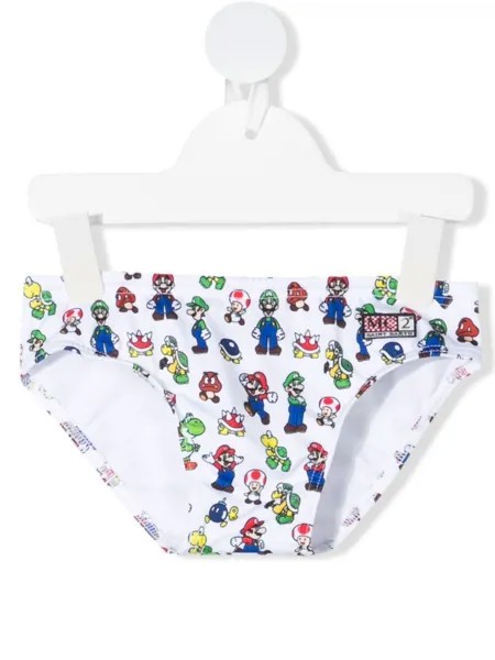 Mc2 Saint Barth Kids плавки с принтом Super Mario