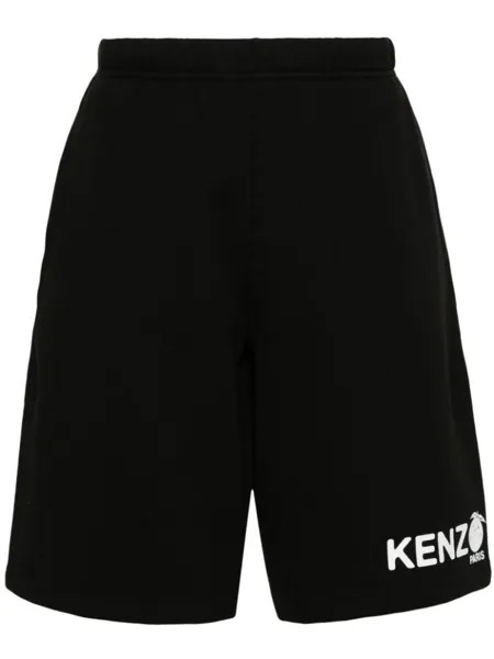 Kenzo спортивные шорты с принтом Orange, черный