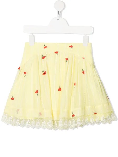 Chloé Kids юбка с принтом