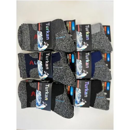 Мужские носки Alaska, 4 уп., классические, нескользящие, на Новый год, размер универсальный, мультиколор