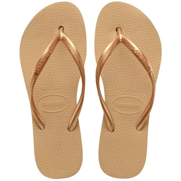 Шлепанцы Havaianas Slim Flatform, золотой