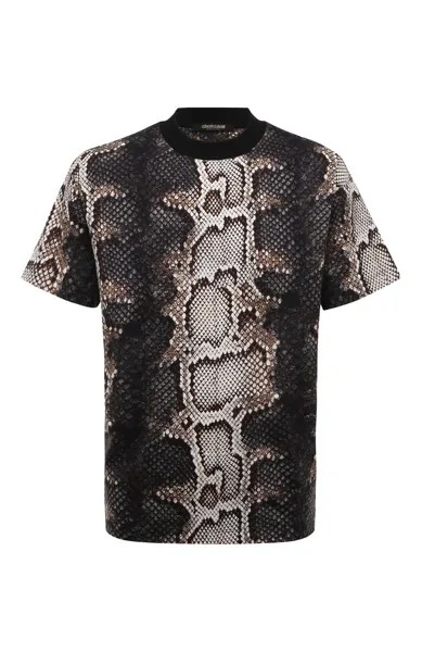 Хлопковая футболка Roberto Cavalli