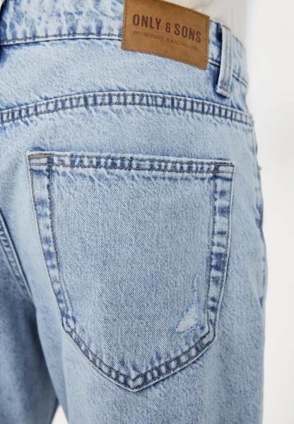 Прямые джинсы ONSEDGE DESTROY Only & Sons, цвет Light Blue Denim