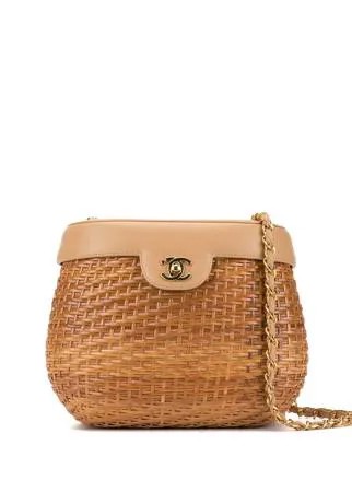 Chanel Pre-Owned сумка-корзина на плечо с логотипом CC