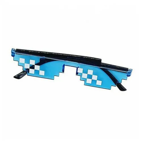 Солнцезащитные очки Pixel Crew, узкие, оправа: пластик, устойчивые к появлению царапин, черный