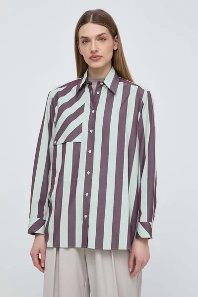 Хлопковая рубашка x Arthur Arbesser Weekend Max Mara, зеленый