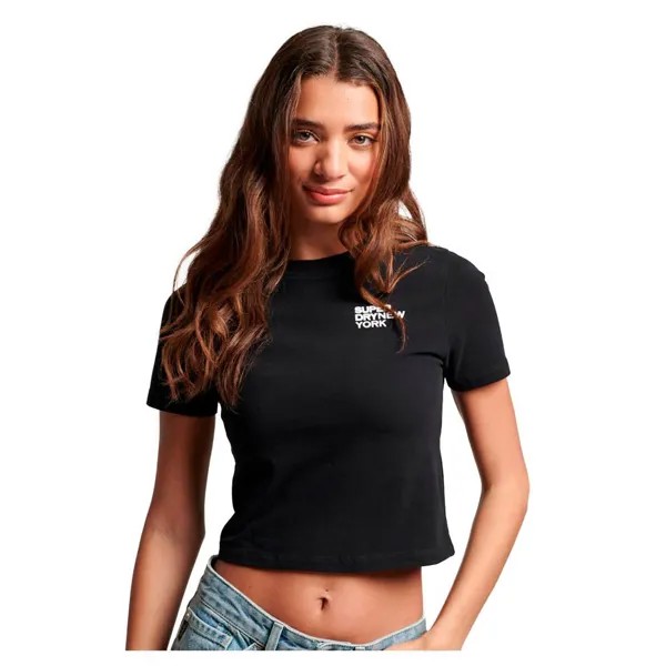 Футболка Superdry Sport Luxe Graphic Fitted, черный