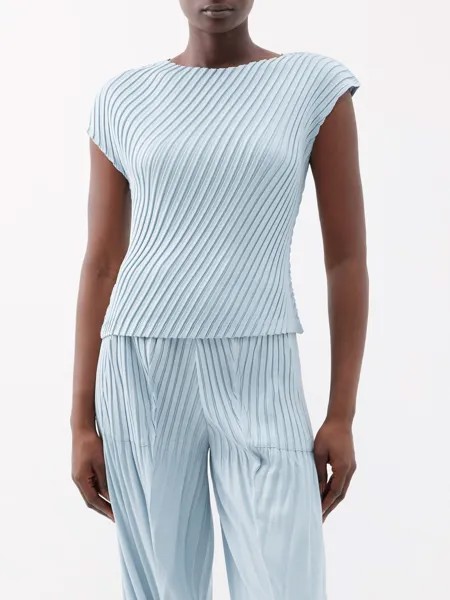 Топ со складками Issey Miyake, синий