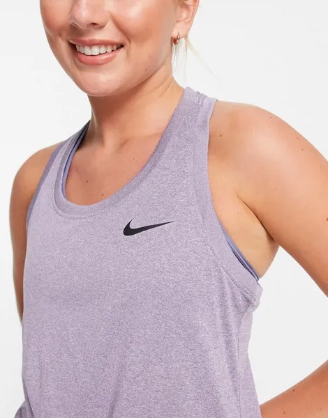 Фиолетовая майка-борцовка Nike Training Dri-FIT-Фиолетовый цвет