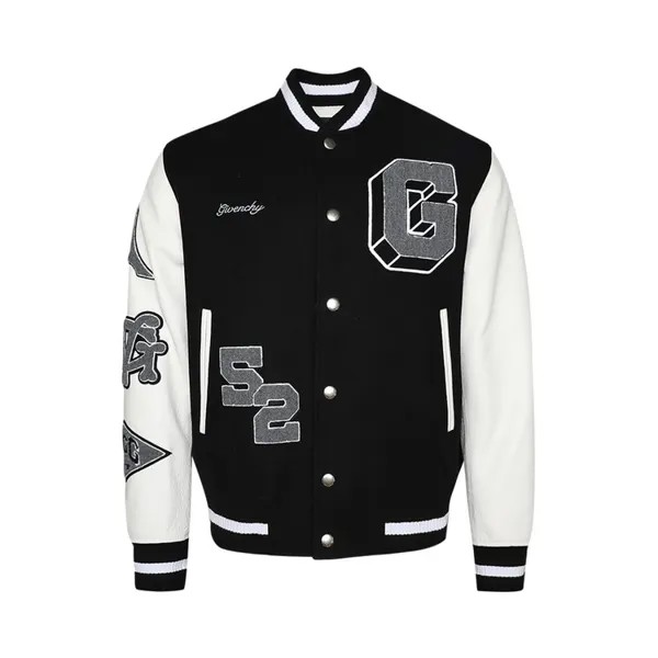 Куртка Givenchy Logo Embroidered Bomber Jacket, черный