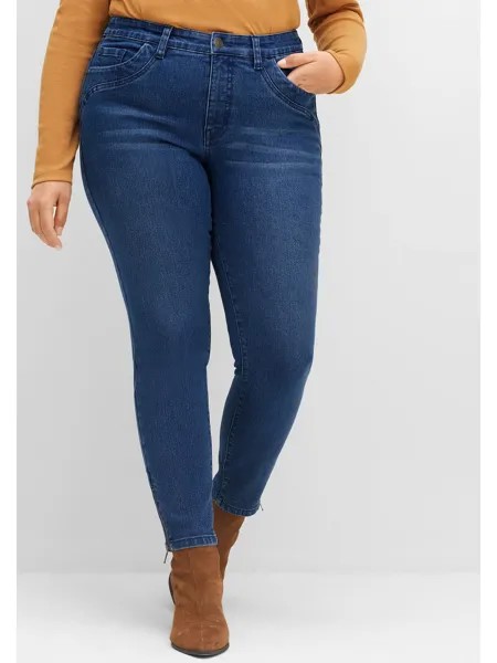 Джинсы sheego 7/8, цвет blue Denim