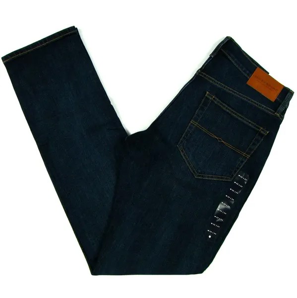 Узкие джинсы Lucky Brand 121 РАЗМЕР 32 x 34 ТЕМНО-СИНИЙ Узкий крой Прямые штанины со средней посадкой