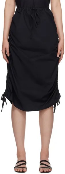 Черная юбка-миди с рисунком Baserange