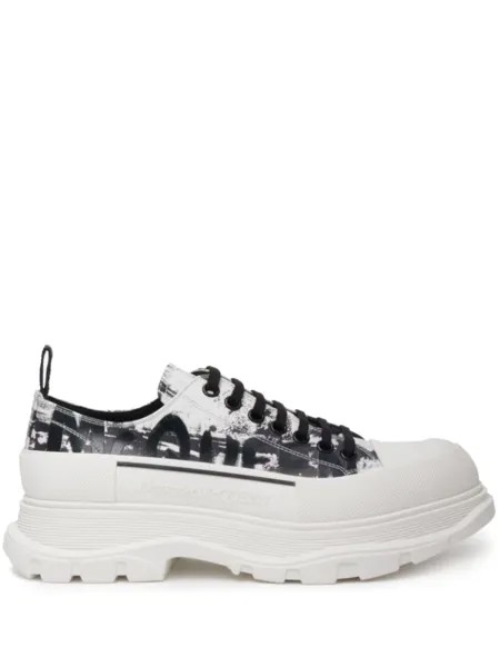 Alexander McQueen кроссовки Tread Slick с принтом, белый