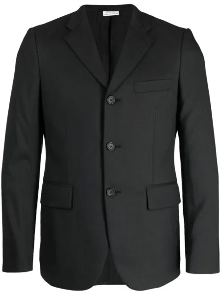 Comme des Garçons Homme Deux однобортный пиджак в полоску, черный