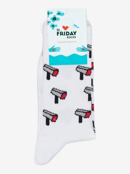 Носки с рисунками St.Friday Socks - Камеры, Белый
