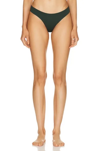 Трусики-бикини из джерси Saint Laurent Jersey Bikini Panty, цвет Khaki Fonce