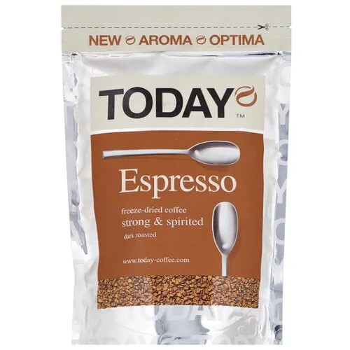 Кофе растворимый Today Espresso сублимированный, пакет, 150 г