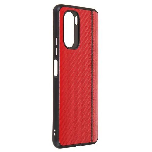Чехол G-Case для Poco F3 / Mi 11i / Redmi K40 / Redmi K40 Pro Carbon Red GG-1454