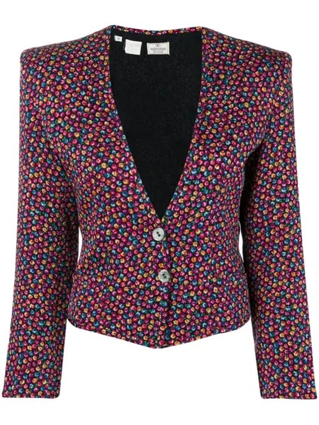 Valentino Pre-Owned жакет 1980-х годов с цветочным принтом