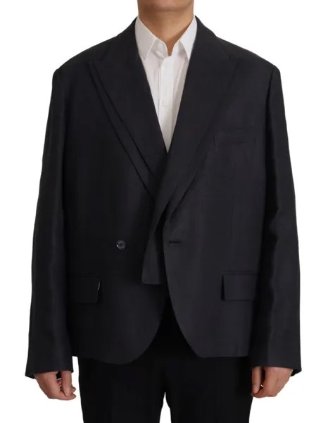 Блейзер DOLCE - GABBANA Синий льняной формальный мужской пиджак IT50 / US40 / L Рекомендуемая розничная цена 3200 долларов США