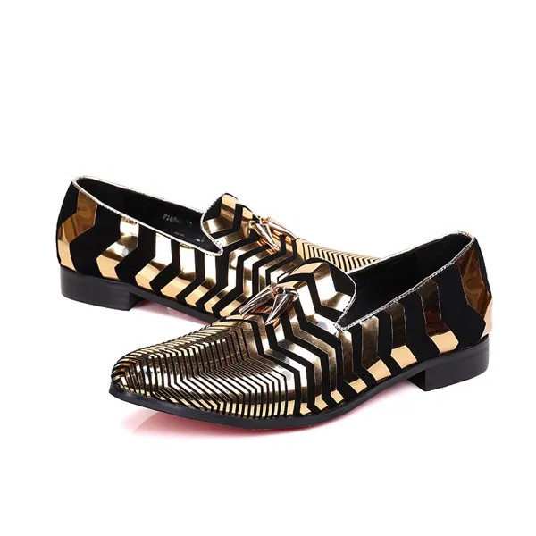 CH.KWOK итальянские дизайнерские деловые мужские туфли золотые кожаные роскошные кожаные свадебные туфли мужские лоферы для офиса для мужчин