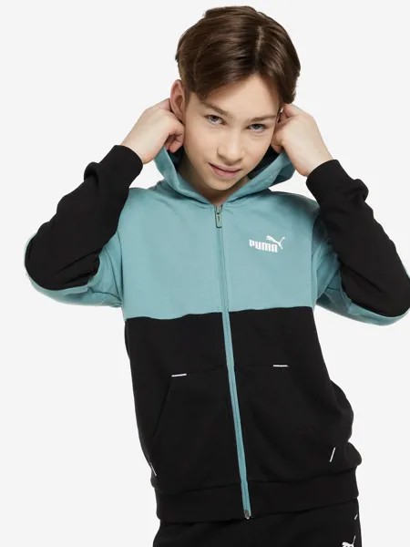 Толстовка для мальчиков PUMA Power Colorblock, Голубой