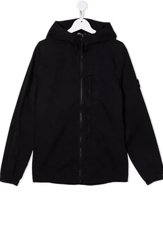 Stone Island Junior куртка на молнии с капюшоном