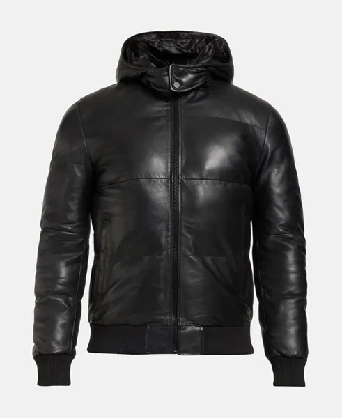Кожаный пиджак Muubaa, черный