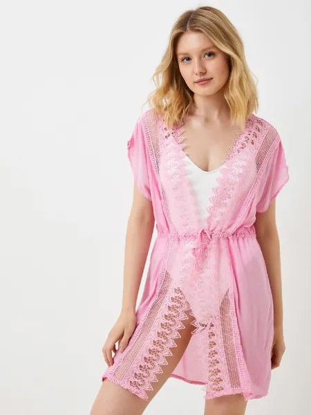 Пляжная туника женская Rosedena Par22069 розовая 3XL INT