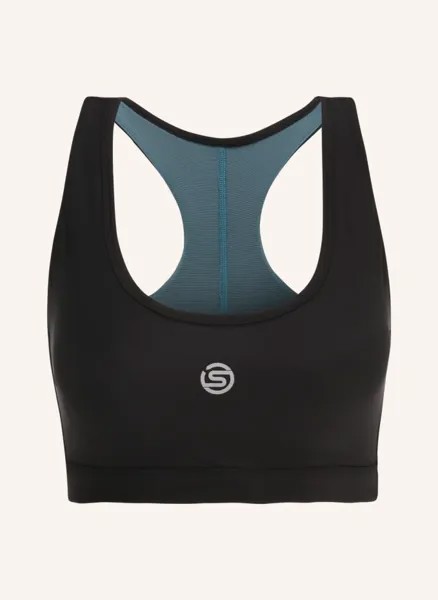 Спортивный бюстгальтер s3 active bra Skins, черный