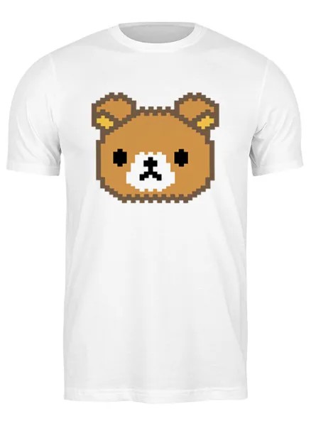 Футболка унисекс Printio Медведь белая 3XL