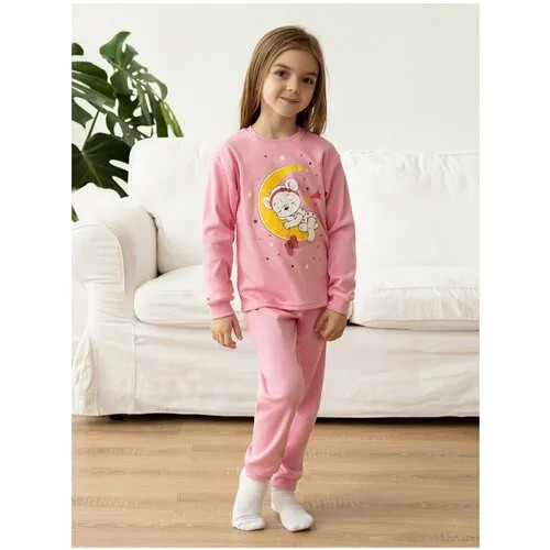 Пижама  Утенок, размер 98, розовый