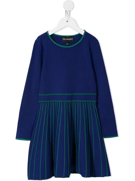 Emporio Armani Kids двухцветное платье