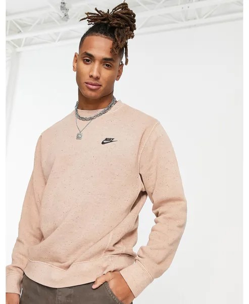 Коричневая толстовка Nike Club Fleece+