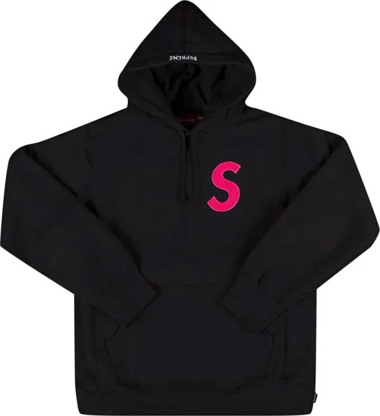 Толстовка Supreme S Logo Hooded Sweatshirt 'Black', черный