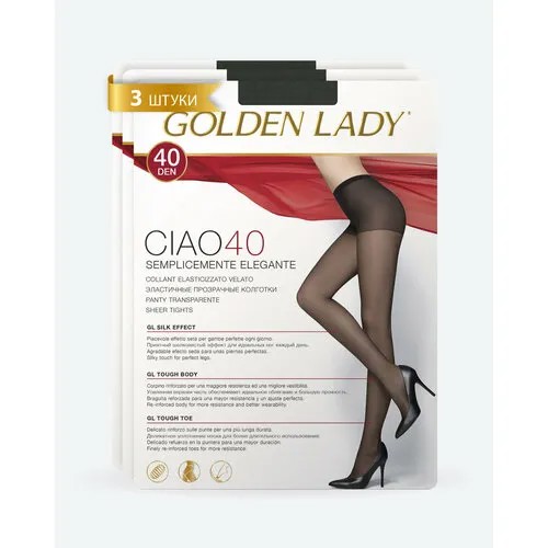 Колготки Golden Lady Ciao, 40 den, 3 шт., размер 3, fumo